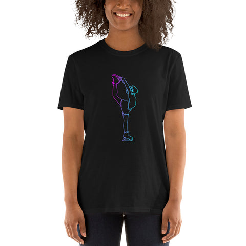 T-shirt Patin à Glace <br/> Biellmann Néon