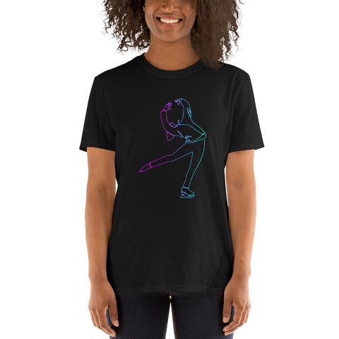 T-shirt Patin à Glace <br/> Pirouette Cambrée Néon