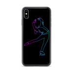Coque Patin à Glace <br/> Pirouette Cambrée Néon (iPhone)