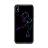 Coque Patin à Glace <br/> Pirouette Cambrée Néon (iPhone)