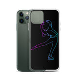 Coque Patin à Glace <br/> Pirouette Cambrée Néon (iPhone)