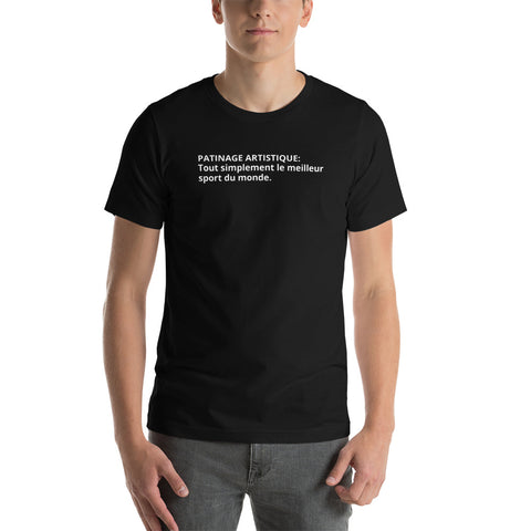 T-shirt Définition <br/> Patinage Artistique (noir)