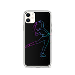 Coque Patin à Glace <br/> Pirouette Cambrée Néon (iPhone)