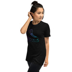 T-shirt Manches Courtes <br/> Patin à Glace Néon