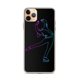 Coque Patin à Glace <br/> Pirouette Cambrée Néon (iPhone)