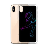 Coque Patin à Glace <br/> Pirouette Cambrée Néon (iPhone)
