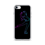Coque Patin à Glace <br/> Pirouette Cambrée Néon (iPhone)