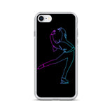 Coque Patin à Glace <br/> Pirouette Cambrée Néon (iPhone)