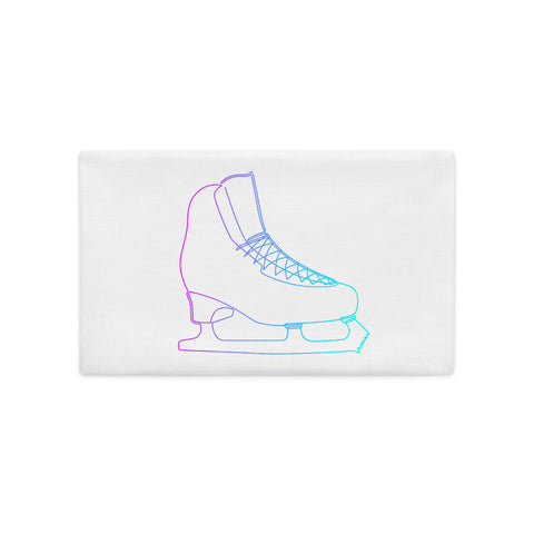 Housse de Coussin <br/> Patin à Glace Néon