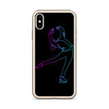 Coque Patin à Glace <br/> Pirouette Cambrée Néon (iPhone)
