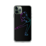 Coque Patin à Glace <br/> Pirouette Cambrée Néon (iPhone)