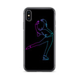 Coque Patin à Glace <br/> Pirouette Cambrée Néon (iPhone)