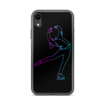 Coque Patin à Glace <br/> Pirouette Cambrée Néon (iPhone)