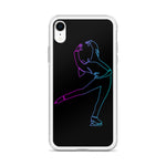 Coque Patin à Glace <br/> Pirouette Cambrée Néon (iPhone)